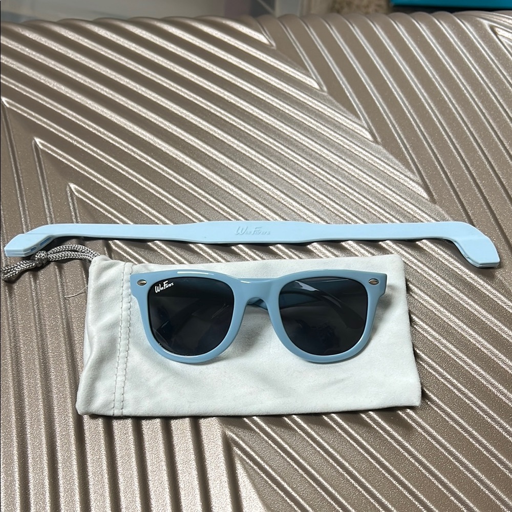 Kids Blue Sunglasses with Case